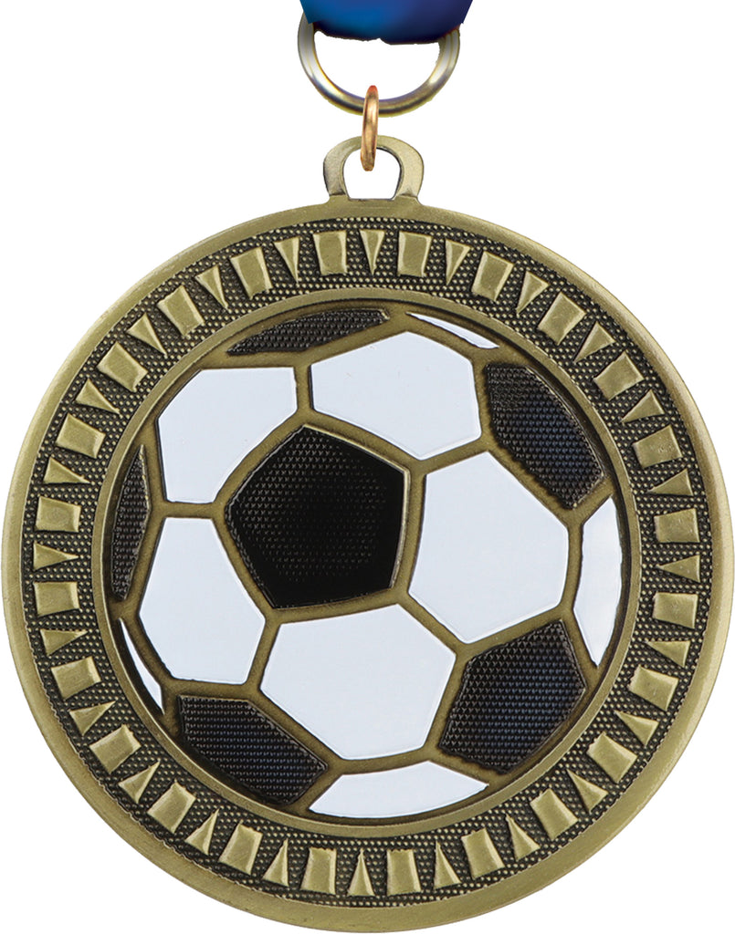 2 3/8" Soccer Velocity Medal [MPVLCT2-SC]