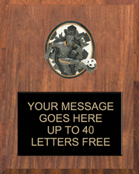 Soccer Male Sport Blasters Plaque [PSB810-SCM]
