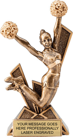 Cheer Check Mate - 6.5" Resin Trophy [RMCM6-CH]