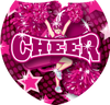 Cheer Cheerleader Shield Insert [SH-3833]