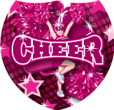 Cheer Cheerleader Shield Insert [SH-3833]