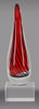 Red Teardrop Art Glass Award 9