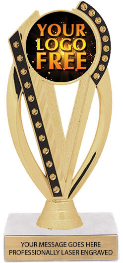 Custom Black Gold Color Insert Trophy [TXi-J76]