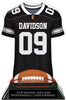 Football Jersey Colorix-T Acrylic Trophy - Black [TACR7-JSY-FB-BLK-Q]