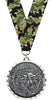 Cross Country Diecast Medal with Diamond Cut Border- Silver [MM2DC-CC-S]