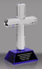 Crystal Cross Award with Blue Crystal Base [CCRS-8-BLU-X]