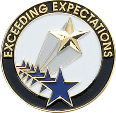 Exceeding Expectations Enameled Round Pin [PCM-STR-563]