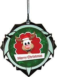 2.75" Glow-in-the-Dark Tribal Insert Ornament with Flat Black Finish MFBDMN-GLW-ORN