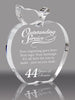 Acrylic Apple Award- 5 inch [APLENG-5-Q]