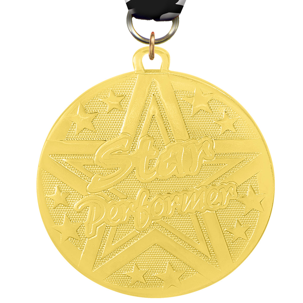 2" Star Performer Bright Superstar Medal [MJSS2-STRPRF]