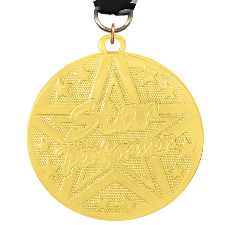2" Star Performer Bright Superstar Medal [MJSS2-STRPRF]