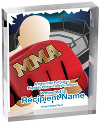 Mixed Martial Arts Vibrix Acrylic Awards [1 inch thick]