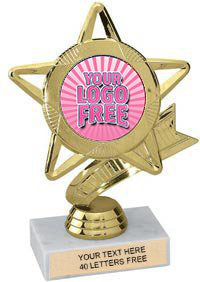 Star & Pennant Custom Insert Trophy [TXi-P43]
