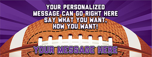 Football 4 x 10 Vinyl Banner- Rays [VB-FB-RAY-410]