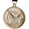 2.5 inch Premium Satin Finish Medal - Golf Male [MF92-GLM]