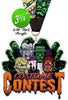 Halloween Costume Contest Colorix-M Acrylic Medal- 3.75 inch [MACR375-HLWN-COCO-Q]