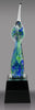 Reach For The Stars Art Crystal Award - 11.125 inch [AGMCB1-11]