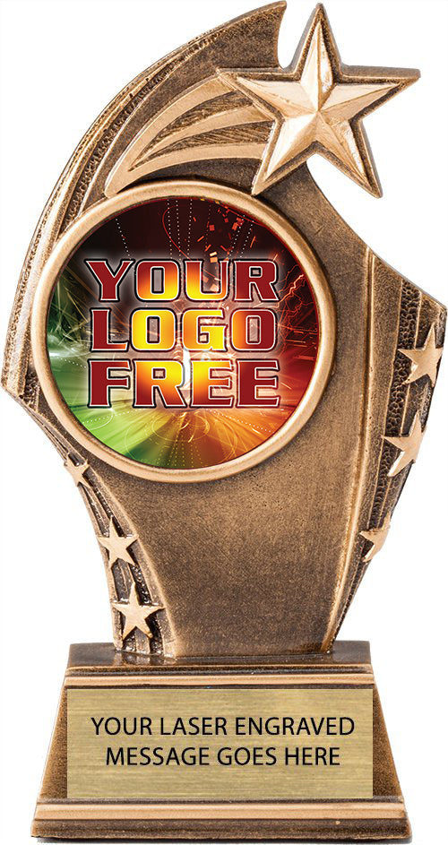 Star Sweeping Custom Insert Trophy [RXSSW6-i] – Trophy Depot