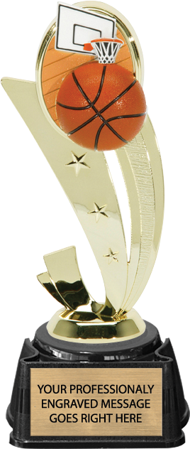 Basketball Color Scene Theme on a Synthetic Base [TRDCSF-BK]