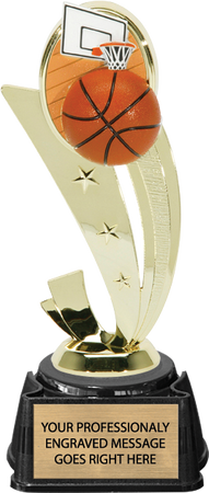 Basketball Color Scene Theme on a Synthetic Base [TRDCSF-BK]