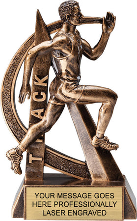Track Male Ultra-Action - 6.5" Resin Trophy [RMUA6-TKM]