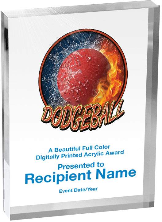 Dodgeball Vibrix Acrylic Award [ACB68V-DGBL]