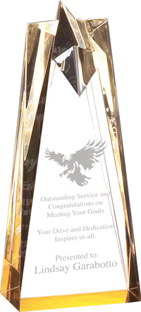 Sculpted Acrylic Gold Stars [A8SSCG]