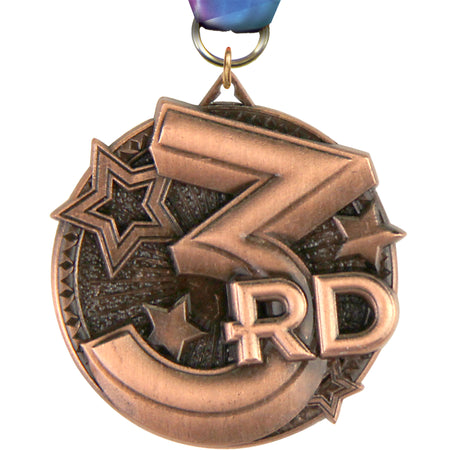 3rd Ultra-Impact 3-D 2" Medal [MDTD2-3RD]