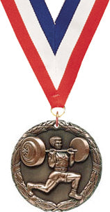 Weightlifter M2CX Medal- Bronze [M2CX-WL-B]
