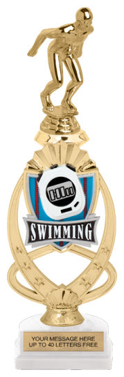 Swimming Meridian Sport Riser Trophy [TMMSR14-SW]