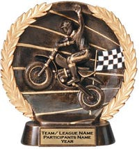 Motorcross (Dirt Bike) Super Dimensional Resin Trophy [SDBR-7-DB]