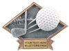 Golf Dimensional Diamond Resin Trophy [RDJ6-GL]