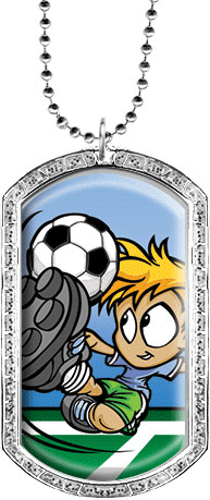 Sparkle 3D Dome Dog Tag [DTGLT-S]