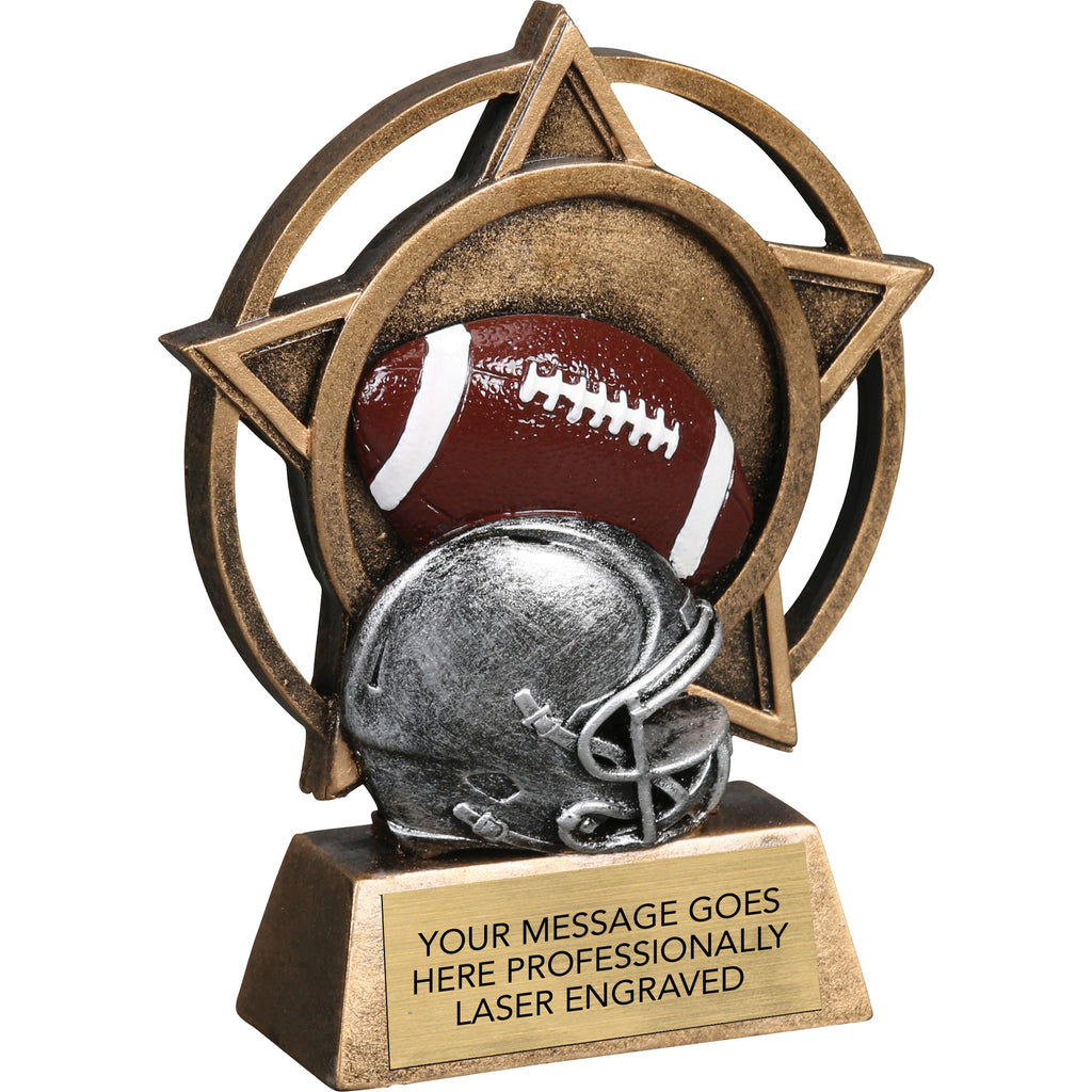 Football Orbit - 4.5" Resin Sculpture Trophy [RPORB-FB]