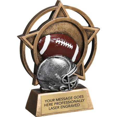Football Orbit - 4.5" Resin Sculpture Trophy [RPORB-FB]