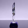 Optical Crystal Diamond on Cobalt Blue Base - 6.75 inch [CDIA6BLU-X]