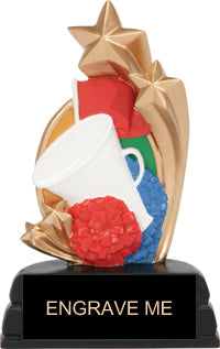 Cheer Shooting Star Resin Trophy [R6P-CH]