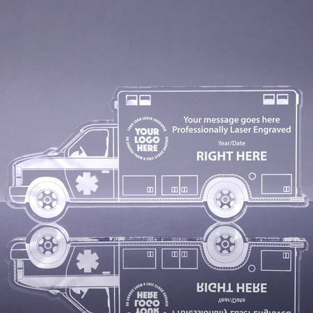 Ambulance Acrylic Award - 8 inch [AAMB758-Q]