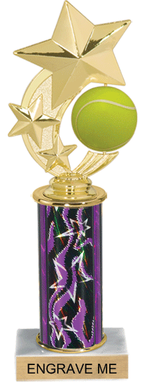Tennis Shooting Star Spinning Trophy [TSSS10-TN]