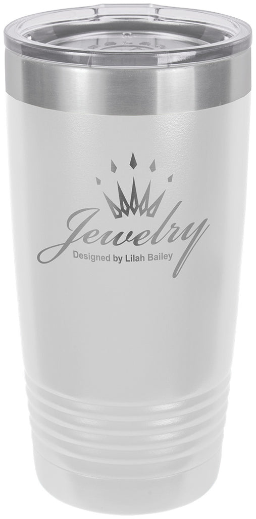 Polar Camel 20 oz. Ringneck White Vacuum Insulated Tumbler w/Clear Lid [TVIJ214]