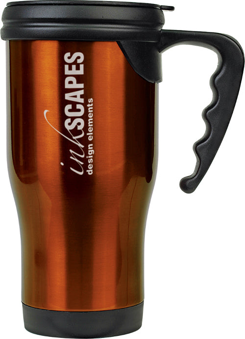 14 oz Laserable Travel Mug- Orange [JCTM14-065]