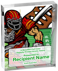 Football Vibrix Acrylic Award [ACB45V-FB]
