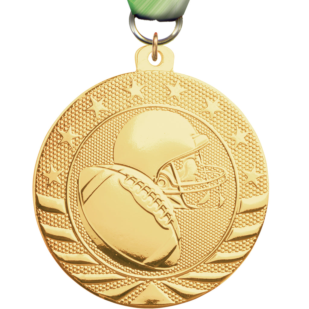 2" Football Starbrite Medal [MJSB2-FB]