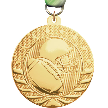 2" Football Starbrite Medal [MJSB2-FB]