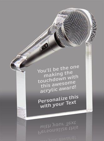 Microphone Acrylic Award- 4x5 inch [AMIC-5-Q]