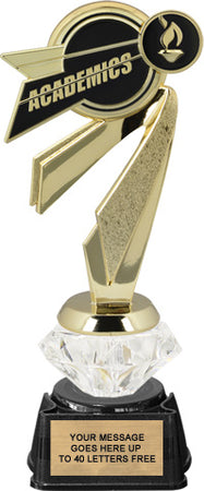 Academic Bullseye Diamond Riser Trophy [TDRBE9-KN]