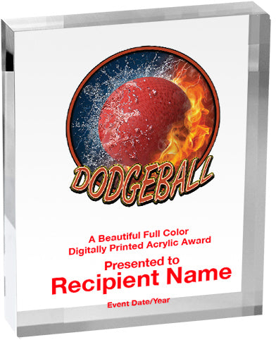 Dodgeball Vibrix Acrylic Award [A34BV-DGBL]