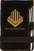 Black Leatherette Notepad with Pen [NTPDJ-255]