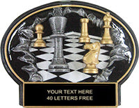 Chess Burst Thru Ovals - Male [BT7-CS]