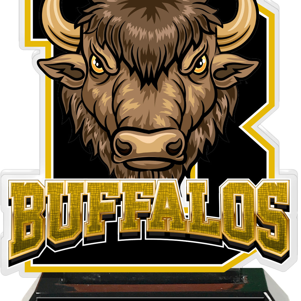 Buffalos Mascot Colorix-T Acrylic Trophies